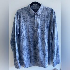 Gray Button Down Casual Shirt